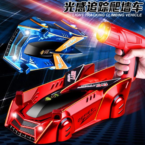 Light-Chasing Wall-Climbing Car Children's Stunt Car Laser Sensor Remote Control Car Boys and Girls Toy Car Wholesale Programming Stunt